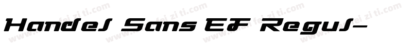 Handel Sans EF Regul字体转换